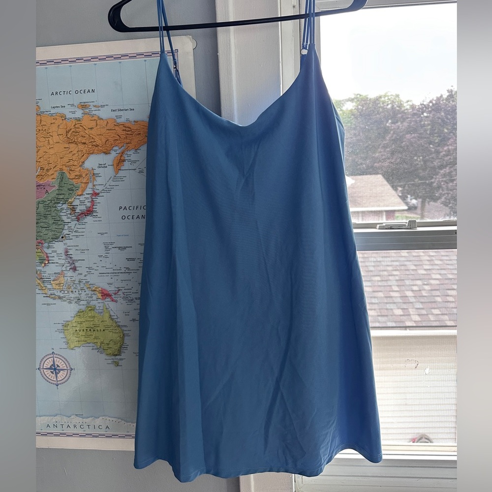 Blue Abercrombie Exercise mini dress-L